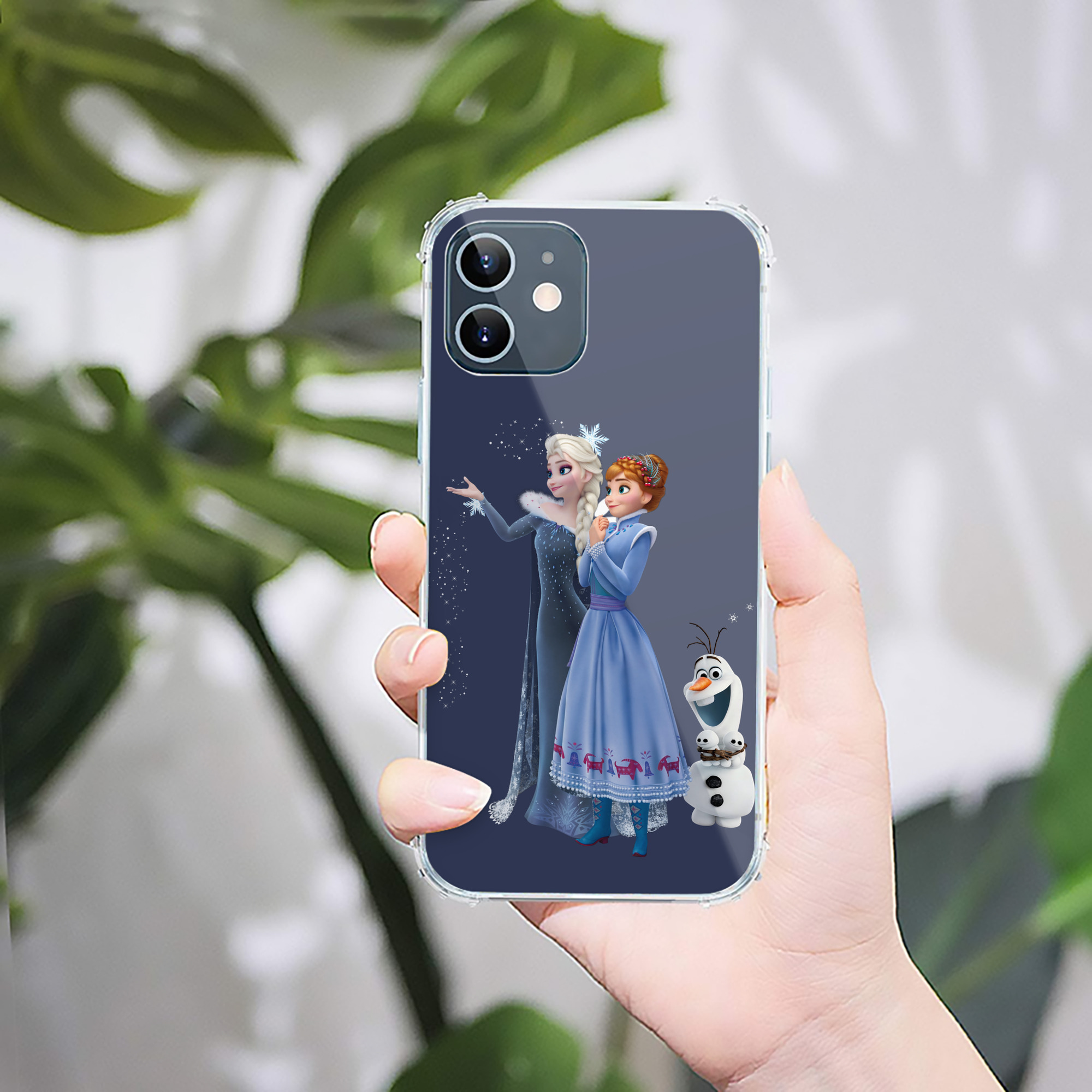 （画像用） アナと雪の女王 アンナ エルサ Frozen Anna Elsa 【iPhone 12シリーズ対応】透明スマホケース（クリアソフトケース）